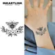 Bee temporary tattoo sticker waterproof magic tattoo lasts to 15 days fake tattoo semi permanent