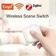 Nuovo Tuya WiFi/ZigBee 2 Gang Wireless 6 scene Interruttore Controller a pulsante Alimentato a batteria Scenario di automazione per dispositivi Tuya