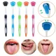 Oral Hygiene Tool Silicone Fresh Breath Oral Care Tongue Brush Tongue Scraper Mouth Brush Tongue