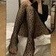 Women Sexy Leopard Fishnet Stocking Mesh Tights Print Punk Stretch Pantyhose Ladies Fashion Hollow