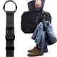 Portable Black Anti-theft Luggage Straps Suitcase Belts Holder Gripper Add Bag Handbag Clip Use To