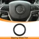 Car Steering Wheel Decoration Ring Cover Trim Decal Stickers Carbon Fiber for Jeep Grand Cherokee