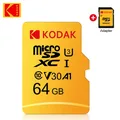 KODAK 64G Ultra Memory Card 64GB A1 U3 4K Micro SD SDHC Microsd UHS-I C10 TF Performance Flash