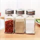 1pc Glass Seasoning Bottle Black And White Salt Pepper Shaker Kitchen Condiment Bottle Storage