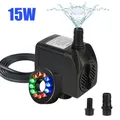 Waterproof Water Pump Submersible Fountain With 12 LED Light for Garden Aquarium Fish Tank Bird Bath