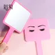 RISI Eyelash Extension Handheld Makeup Mirror Square Makeup Vanity Mirror with Handle Hand Mirror