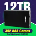 Playnite Disco rigido per giochi per PC da 12 TB con 390 giochi AAA per Windows 8.1/10/11 Gioco Plug & Play HDD per console di gioco PS4/PS3/Switch/WII