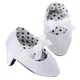 New Infant Newborn Soft Soles Bow Dotted High Heels Shoes 1 Pair Photo Props for Little Baby Girls