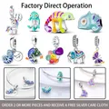 Hot Selling Color Changing Pendant 925 Silver Chameleon Pendant Suitable for Original Pandora