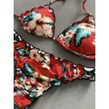 2020 stampa bikini Hot New Push Up Sexy costumi da bagno Lace Up Top costume da bagno donna Beach