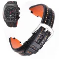 15x27mm Leather Watch Strap Compatible Con Seiko Sportura SNL029P2 -SNL021P1 - SNL595P2 - SNL017P1