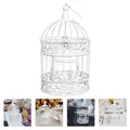 Small Bird Cage Decor Bird Cage Lantern Metal Bird Cage Decor Shabby Chic Bird Cage Candle Holder