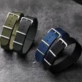 Cinturino in Nylon intrecciato 20MM 22MM nero grigio verde blu G10 bracciale da uomo morbido e