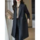 2024 ZANZEA Stylish Autumn Long Trench Coat Women Long Sleeve Lapel Neck Jackets Elegant OL Work