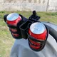 Handy Practical Black Adjustable 2 Slot Double Cup Holder Pram Bottle Holder Stroller Accessory Baby