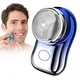 Travel Electric Shaver For Men Pocket Size Washable Rechargeable Portable Cordless Trimmer Knive