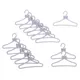 20 Pcs 1/6 Mini Silver Gray Hangers Bowknot Design Dollhouse Dress Clothes DIY Accessories For Doll