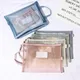 1Pc Zipper A4 File Pocket Durable Transparent Stationery Organizer Pouch Minimalist Student Zipper