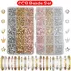 750PCS CCB Star Crown Spacer Loose Beads Gold Silver Color DIY Kit Box For Bracelet Earrings