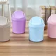 Mini Waste Bin Desktop Home Garbage Basket Table Trash Can Swing for Home Office Table Trash Can