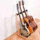 4 Rows Multi Guitar Wooden Stand Floor Display Stand Can Hang Bass Electric Guitar Ukulele Bass
