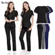 Beauticians Work Uniforms Fashion Workwear Scrub Tops Pants Women Beauty Salon Clothes Medical