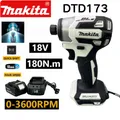 2024 Makita DTD173 White Cordless Impact Driver 18V Brushless Motor Electric Drill Wood/Bolt/T-Mode