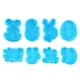 New Blue Easter Egg Cake Mold DIY Cookie Cutters Rabbit Duck Spring Biscuit Fondant Cutter Set Mould