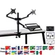 OL-10T Aluminum Height Adjust Desktop Dual 17-32 inch Monitor Holder+12-17 inch Laptop Holder Stand