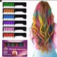 6/1 pcs Color Chalk For Hair Fashion Colored Mascara Chalks To Dye Hair Instant Hair Dye Temporary