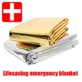 Emergency Blanket Outdoor Survive First Aid Military Rescue Kit Windproof Waterproof Foil Thermal