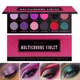 Pink Purple Multichrome Eyeshadow Palette Holographic Violet Black Red Metallic Green Glitter Eyes
