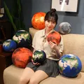 17/27CM Simulation Earth Moon Sun Martian Sphere Plush Toy Pillow Star Plush Doll Room Decor