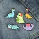 Cute Dinosaur Enamel Pins Custom Animal Brooch Clothing Jacket Lapel Pin Badge Cartoon Jewelry Gifts