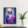 1pc DIY 5D Diamond Painting Full Diamond Pink Owl Diamond Painting Handmade Home Art Gift Diamond