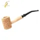 OldFox Corn Tobacco Pipe Medium Lengthened Bent Cigarette Pipes Smoking Pipe Smoking Cigarette