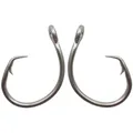 40pcs 39960 Stainless Steel Fishing Hooks White Thick Tuna Circle Bait Fishing Hook Size 8/0 9/0