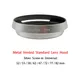 Vented Standard Lens Hood Metal Screw-in Universal Silver 52/55/58/62/67/72/77/82mm camera