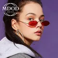 Candy Blue Red Small Oval Sunglasses Women Vintage 2020 Brand Shades Metal Sun Glasses For Female
