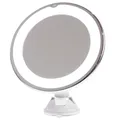 7Inch 10X Magnifying Makeup Mirror with Suction Cup Led Makeup Mirror 360 Rotating Professional