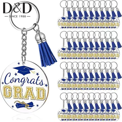 30Pcs/Set Graduation Acrylic Keychain 2023 Graduation Theme Party Decoration Gift Graduation