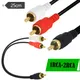 10pcs 1 RCA Male to 2 RCA Male Stereo Audio Y-Cable 2 RCA Plugs to 1 RCA Plug Audio Stereo