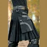 new Scottish Mens Kilt Traditional Skirt Metal Classic Retro Traditional Personality Kilts Check
