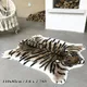 Soft Fluffy Tiger Faux Fur Carpet Imitation Tiger Hide Printed Animal Skins Area Rug Faux Fur Cute