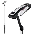 Golf Putter Clubs for Men & Women Right Handed - 3 Aiming Lines Rubber Grip Blade Putter for