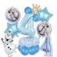 Disney Children's Theme Party Decoration Movie Balloon Frozen Birthday Digital 3D Elsa Princess Olaf