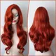 Jessica Rabbit Wavy Long Copper Red Hair Little Mermaid Princess Ariel Heat Resistant Cosplay