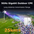 25KM WIFI Esterno CPE Wireless AP Bridge Router 867Mbps Gigabit Punto di Accesso WIFI Ad Lungo Raggio Extender WIFI Antenna Ripetitore
