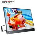 UPERFECT 4K Portable Monitor 13.3" 3840x2160 UHD USB-C Laptop Screen with Kickstand FreeSync