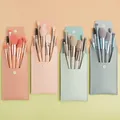 8 Pcs Mini Travel Portable Soft Makeup Brushes Set Eye Shadow Foundation Powder Eyelash Lip